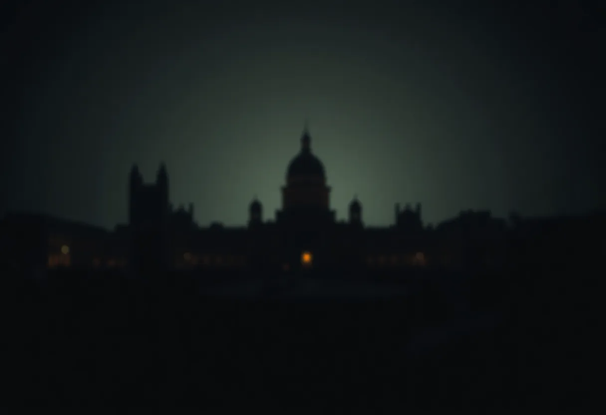 Abstract representation of financial fraud in Michigan government