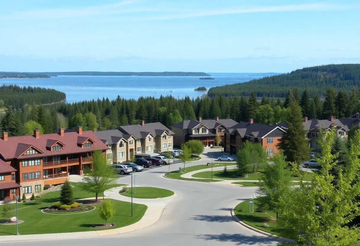 Scenic view of Northern Michigan showcasing senior housing options.