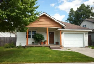 Home renovation scene with tools and materials for a foreclosed property