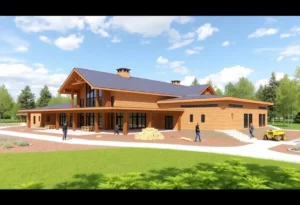 Architectural rendering of the renovated Wyoming Field Station