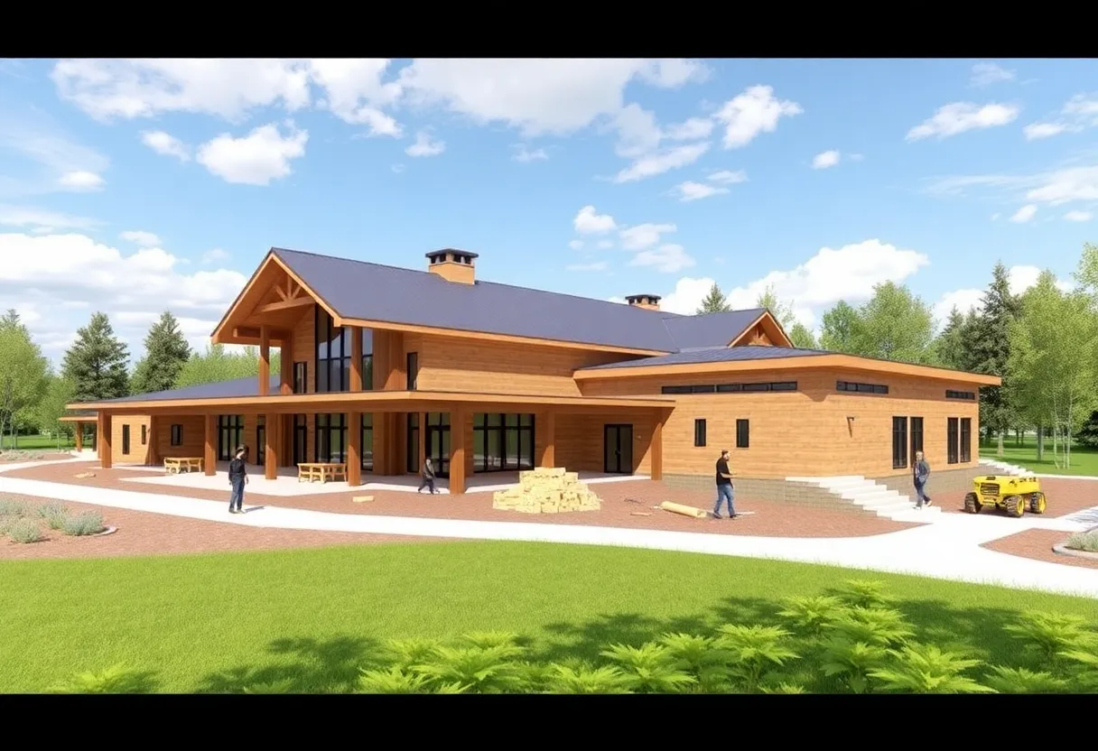 Architectural rendering of the renovated Wyoming Field Station