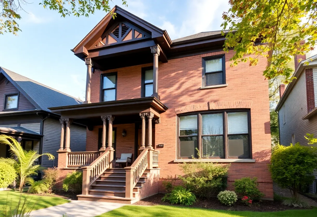Renovation of a historic Federal-style home in Corktown, Detroit.