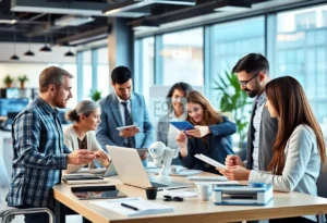 Illustration of SEO strategies with AI tools in marketing