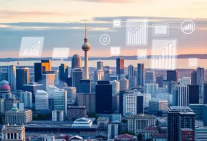 Auckland city skyline illustrating data-driven marketing strategies