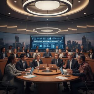 Lawmakers discussing legislation to reduce prescription drug costs