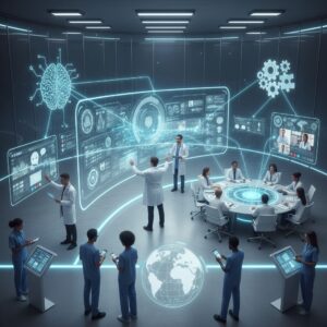 AI-enhanced healthcare communications in a modern environment