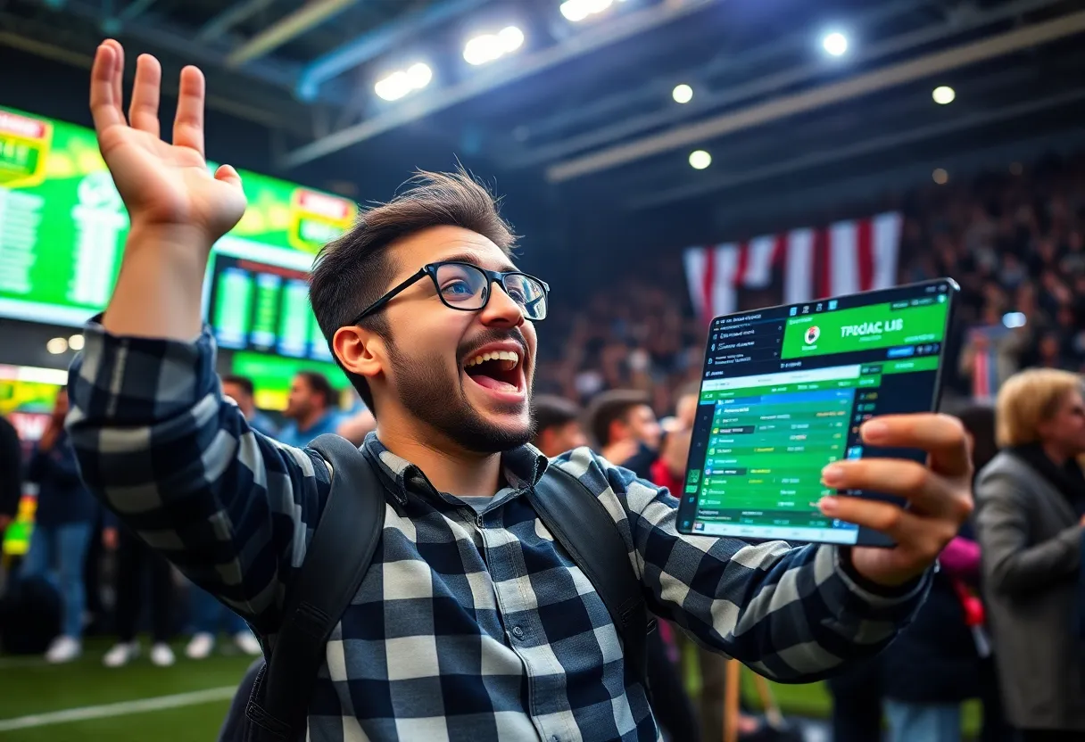 Soccer fans engaging with predictions about matches