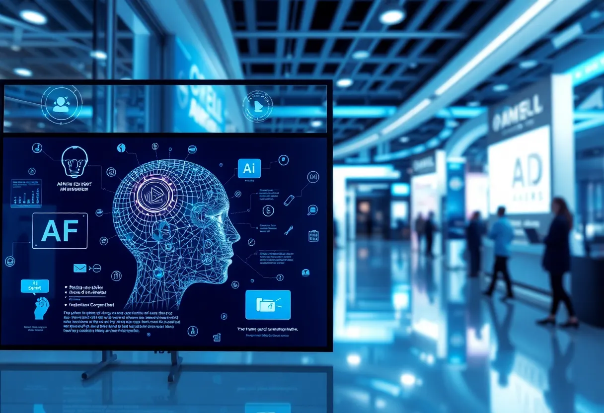 Visual representation of AI technologies impacting advertising strategies.