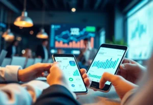 Visual representation of mobile marketing strategies in a digital landscape.