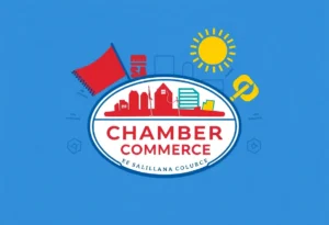 Logo of the Salina Area Chamber of Commerce showcasing new community brand.