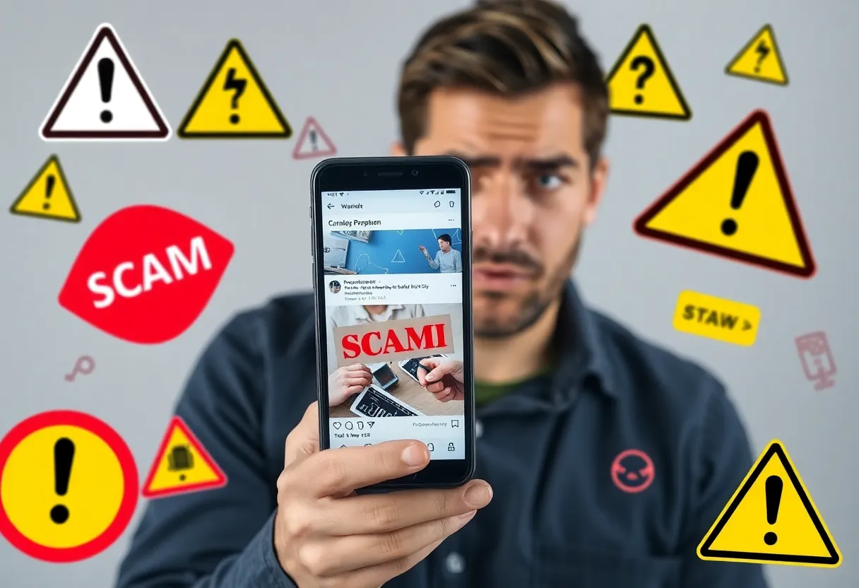 Consumer worried about scam ads on social media