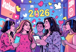 Visual representation of social media marketing strategies in 2026.