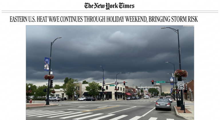 Eastern U.S. Heat Wave Continues Through Holiday Weekend, Bringing Storm Risk