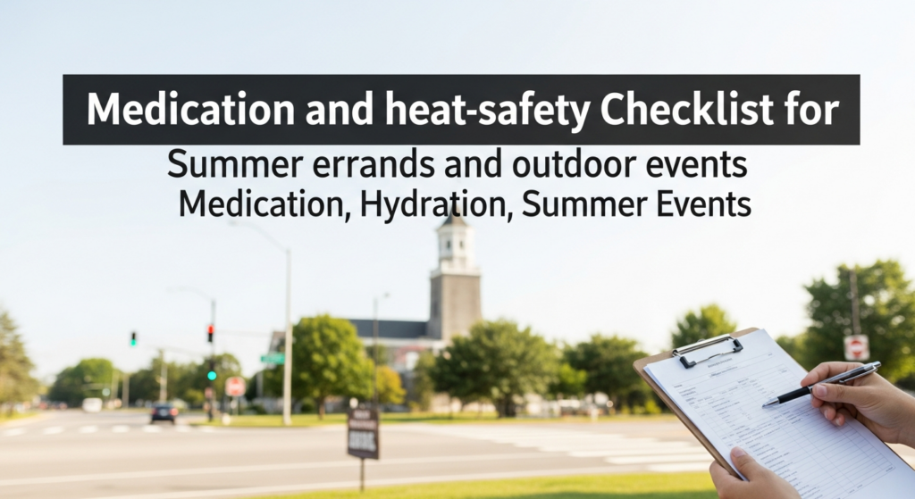 Summer Heat and Medication: A Safety Checklist for Northville Residents