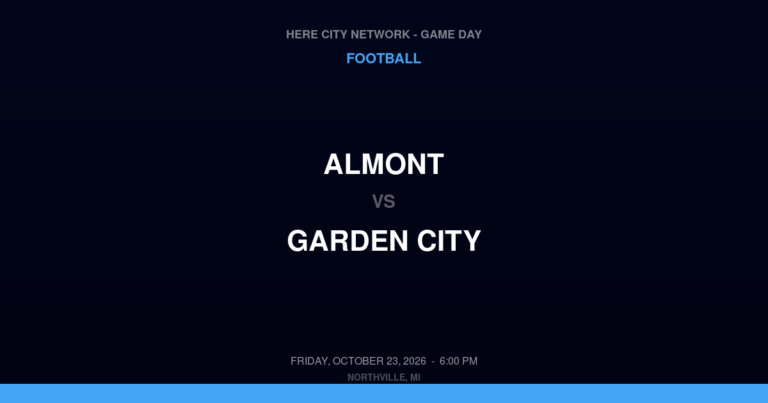 Almont 38, Garden City 3