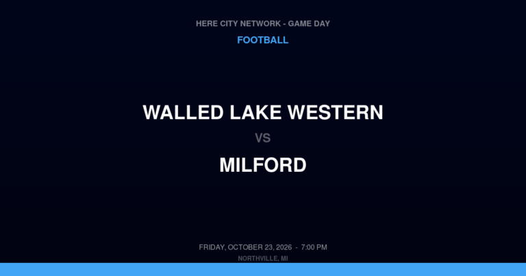 Walled Lake Western 28, Milford 31