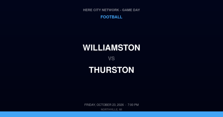 Williamston 6, Thurston 28